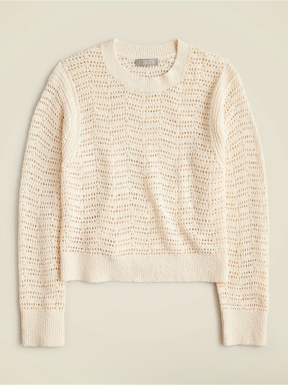 J Crew Size XS Pointelle crewneck sweater excellent condition